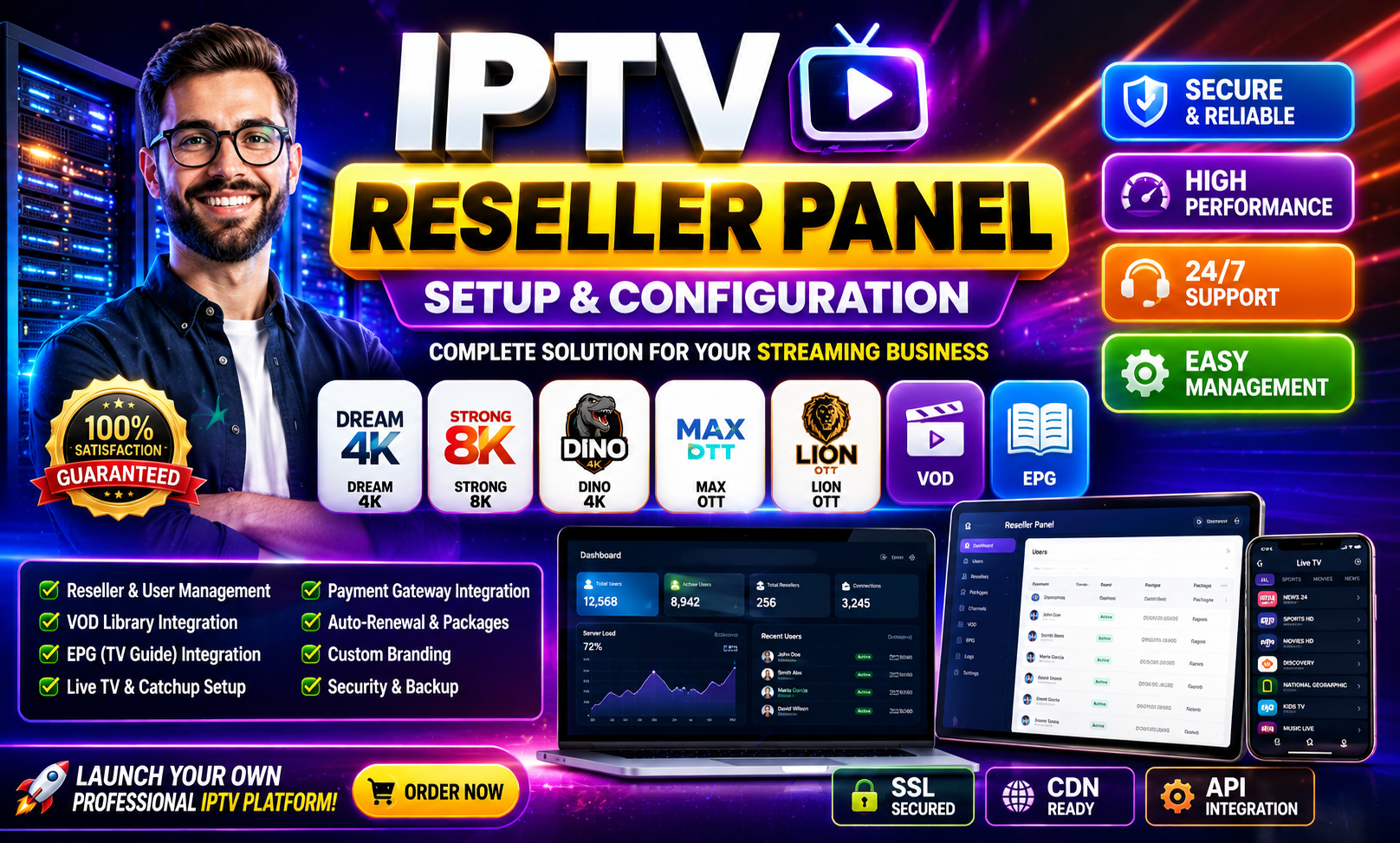IPTV Reseller Panel — Setup & Configuration